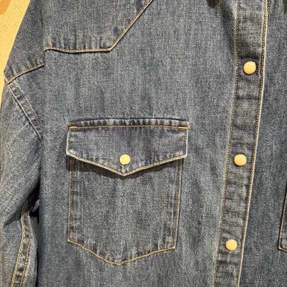 Alex Mill Denim Button-Up Shirt Bloomingdales Small - Picture 10 of 13